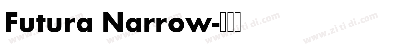Futura Narrow字体转换